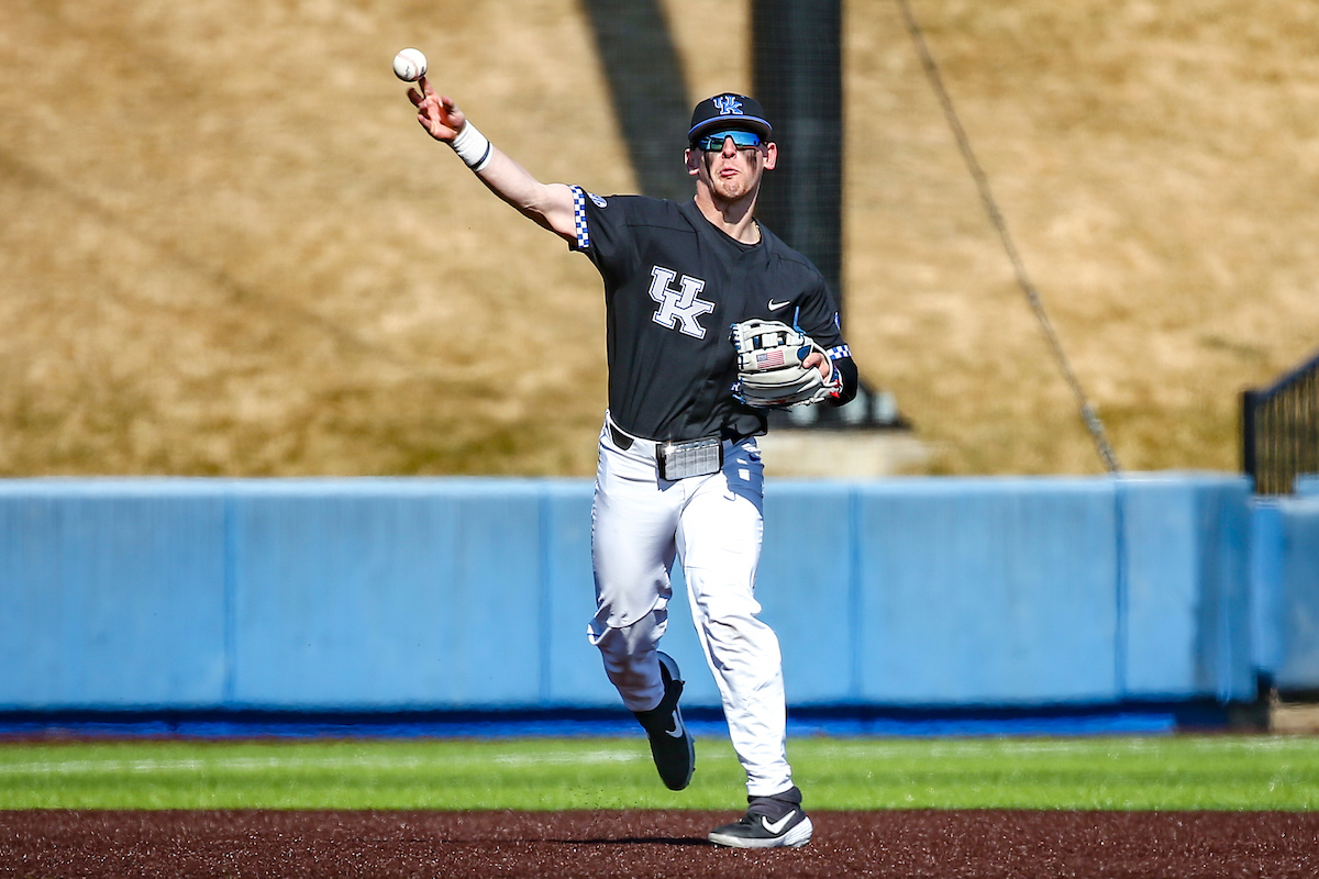 Chase Estep.

Kentucky sweeps Western Michigan 16-5.

Photo by Sarah Caputi | UK Athletics