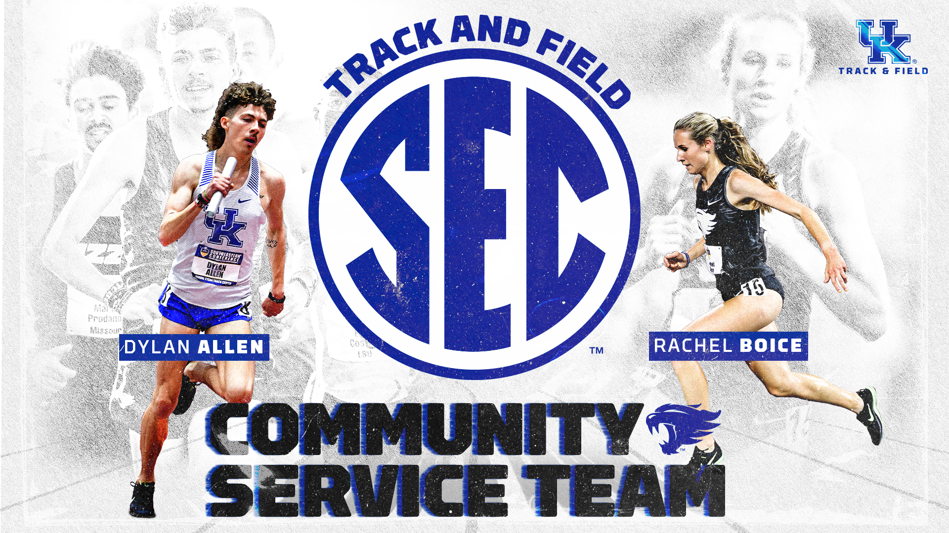 Dylan Allen, Rachel Boice Named to SEC Community Service Team