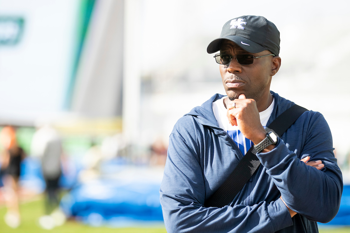 Tim Hall.

Shake out.

NCAA Track and Field Outdoor Championships.

Photo by Chet White | UK Athletics