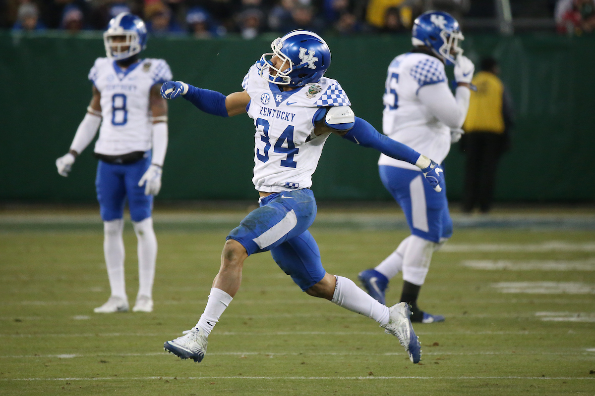 Jordan Jones.

The University of Kentucky football team falls to Northwestern 23-24 in the Music City Bowl on Friday, December 29, 2017, at Nissan Field in Nashville, Tn.

Photo by Chet White | UK Athletics