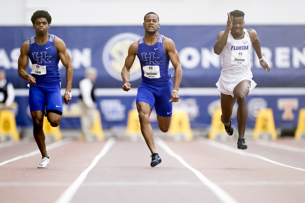 Langston Jackson. 2020 SEC Indoors Day Two.Photo by Isaac Janssen | UK Athletics