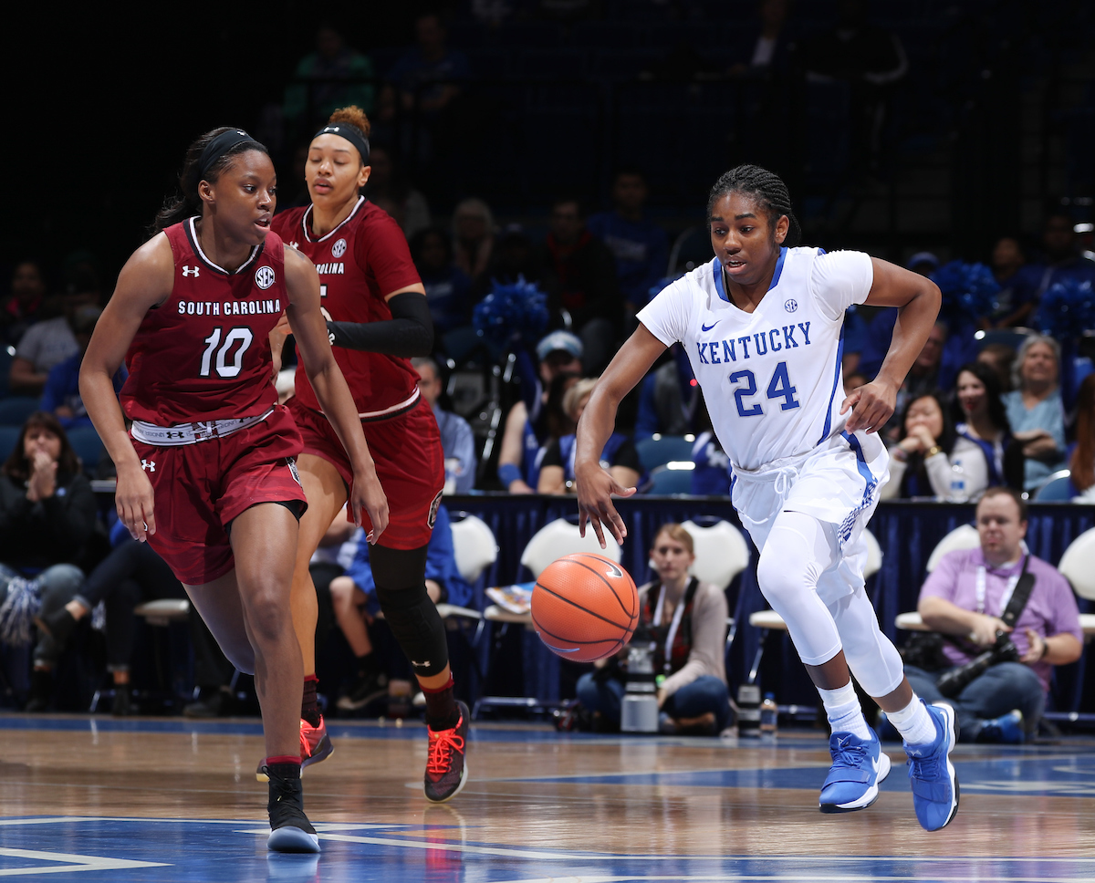 Taylor Murray

The University of Kentucky women's basketball team falls to South Carolina on Sunday, January 21, 2018 at Rupp Arena in Lexington, Ky.

Photo by Elliott Hess | UK Athletics