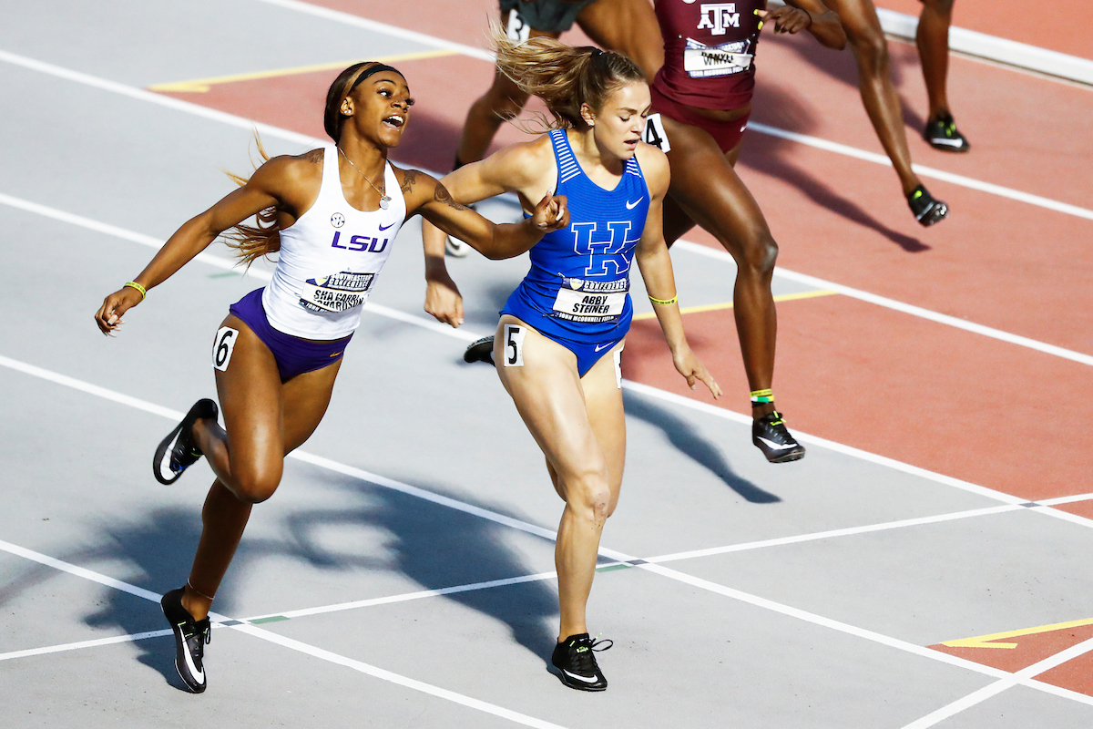 Abby Steiner. 

Day three of the 2019 SEC Outdoor Track and Field Championships.