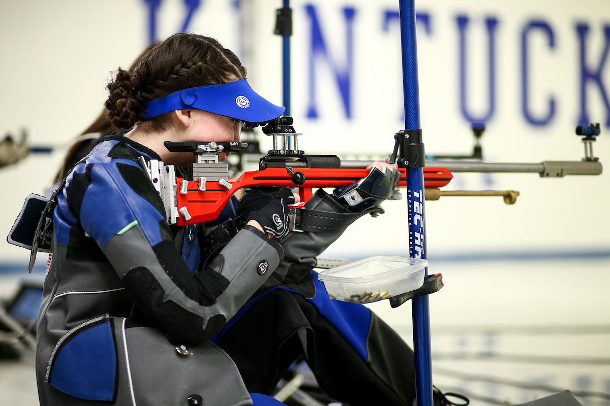 Mary Tucker. 

Kentucky beat Memphis. 

Photo by Eddie Justice | UK Athletics