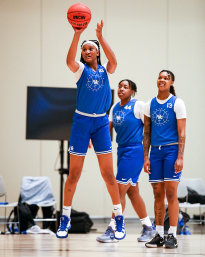 Nyah Leveretter. 

2021 NCAA Tournament Practice. 

Photo by Eddie Justice | UK Athletics