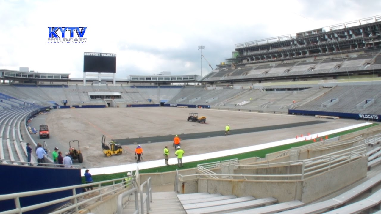 First Piece of Turf at the New CWS