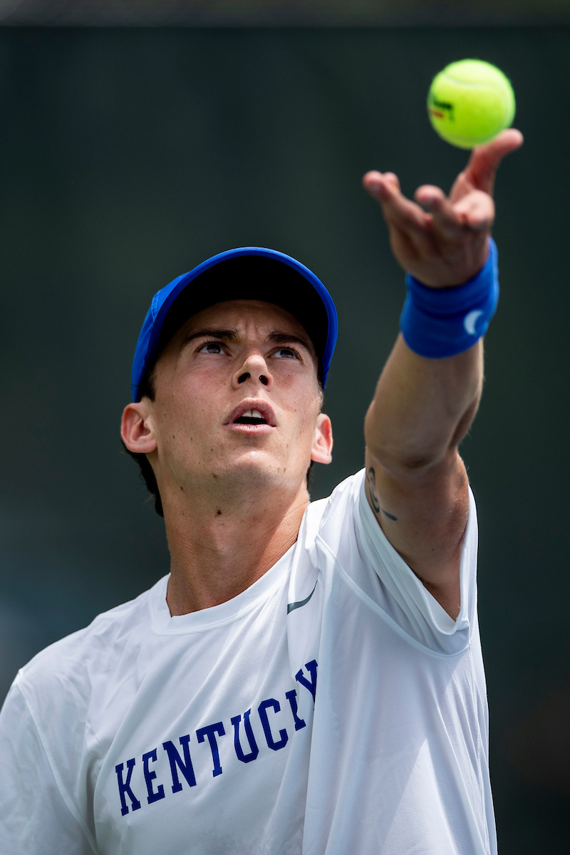 Francois Musitelli.

Kentucky beat DePaul 4-0 in the first round of the 2022 NCAA Men’s Tennis Tournament.

Photo by Elliott Hess | UK Athletics