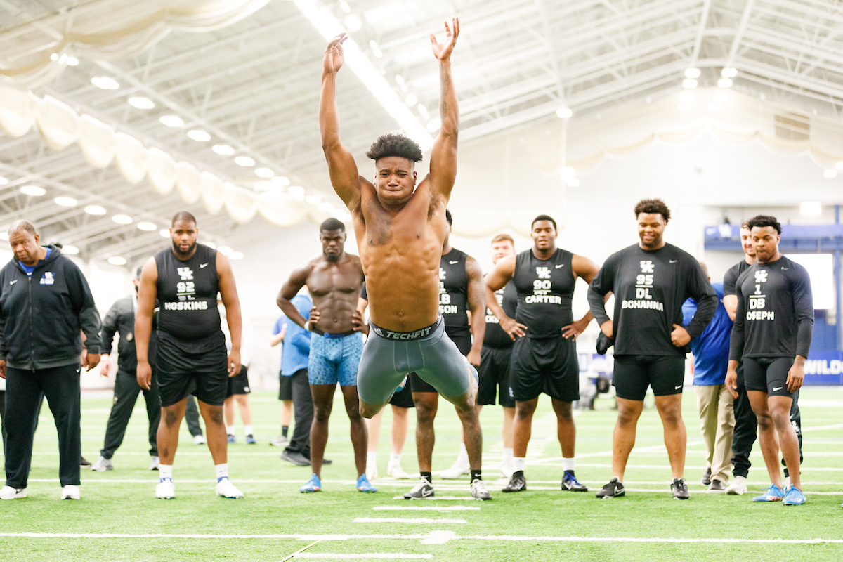 Brandin Echols.

Kentucky football Proday.

Photo by Elliott Hess | UK Athletics