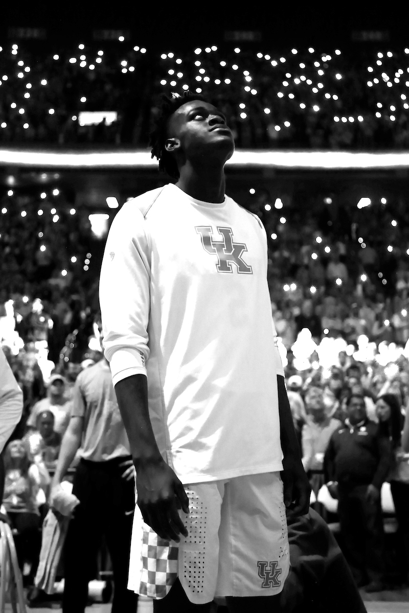 Jarred Vanderbilt.

The University of Kentucky men's basketball team falls to Florida 66-64 on Saturday, January 20, 2018 at Rupp Arena in Lexington, Ky.

Photo by Quinn Foster I UK Athletics