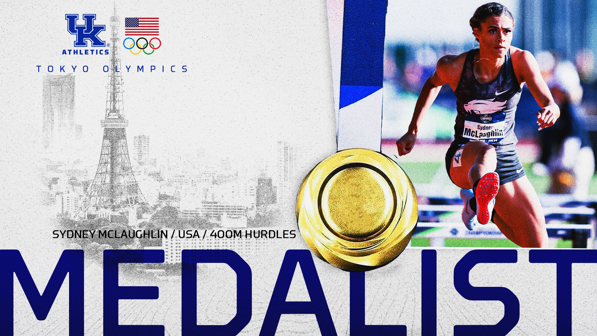 UKTF’s Sydney McLaughlin Wins Olympic Gold in World Record Time
