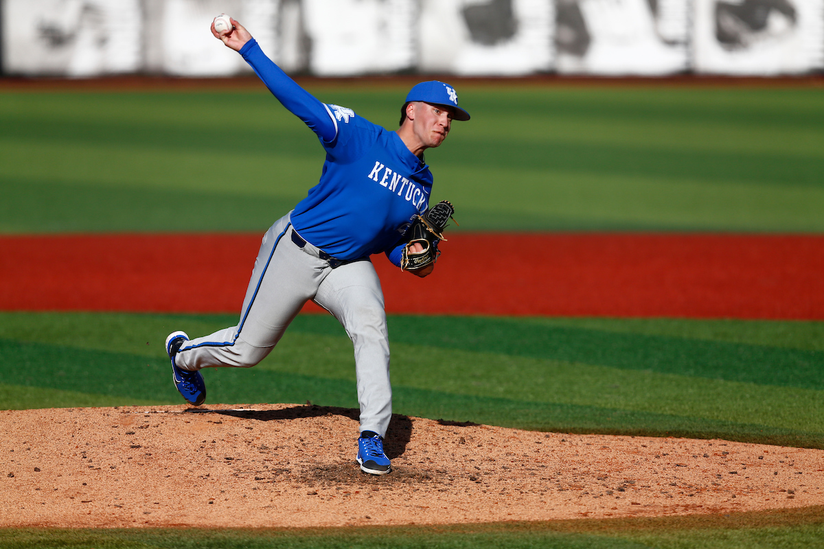 Wyatt Hudepohl. 

Kentucky falls to Louisville 4-2. 

Photo By Barry Westerman | UK Athletics