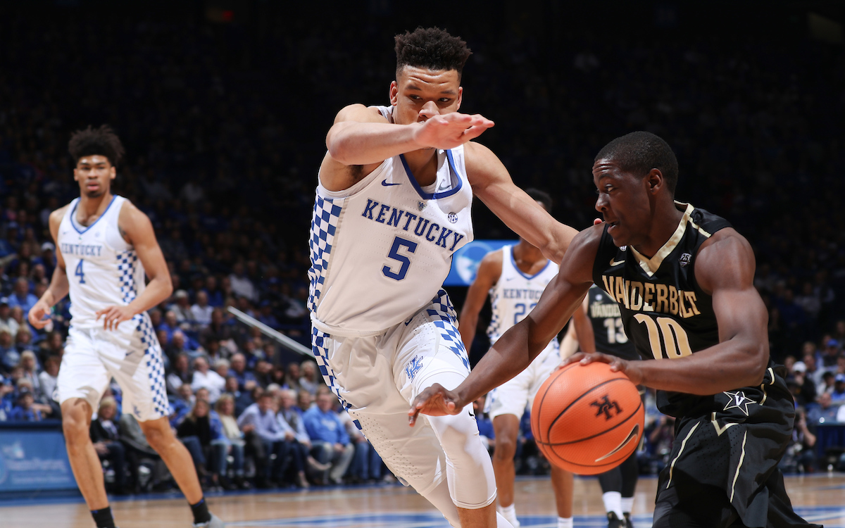 Kevin Knox.

The University of Kentucky men's basketball team beats Vanderbilt 83-81 on Tuesday, January 30, 2018 at Rupp Arena in Lexington, Ky.

Photo by Elliott Hess | UK Athletics