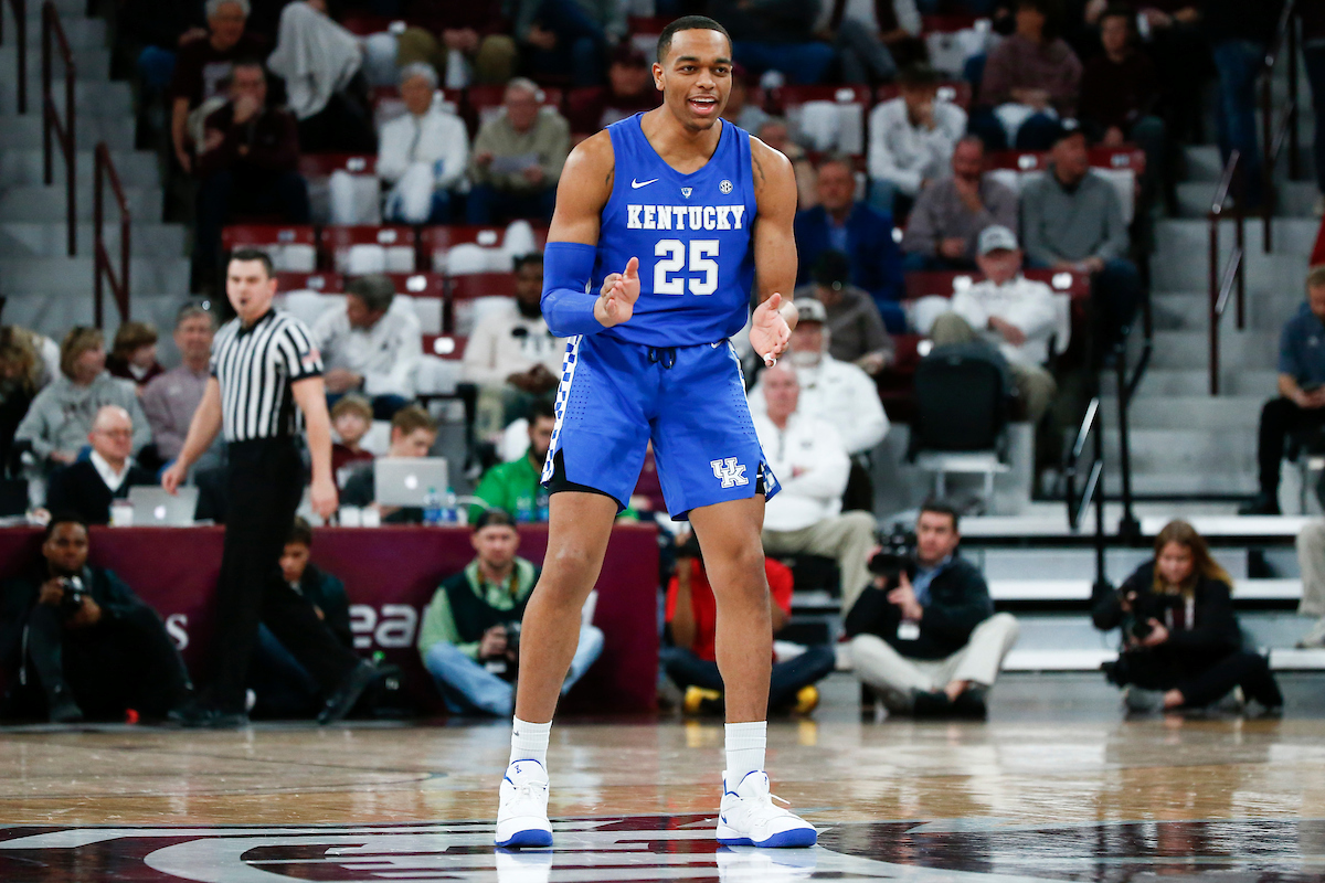 PJ Washington.

Kentucky beat Mississippi State 71-67 at Humphrey Coliseum in Starkville, MS.

Photo by Chet White | UK Athletics