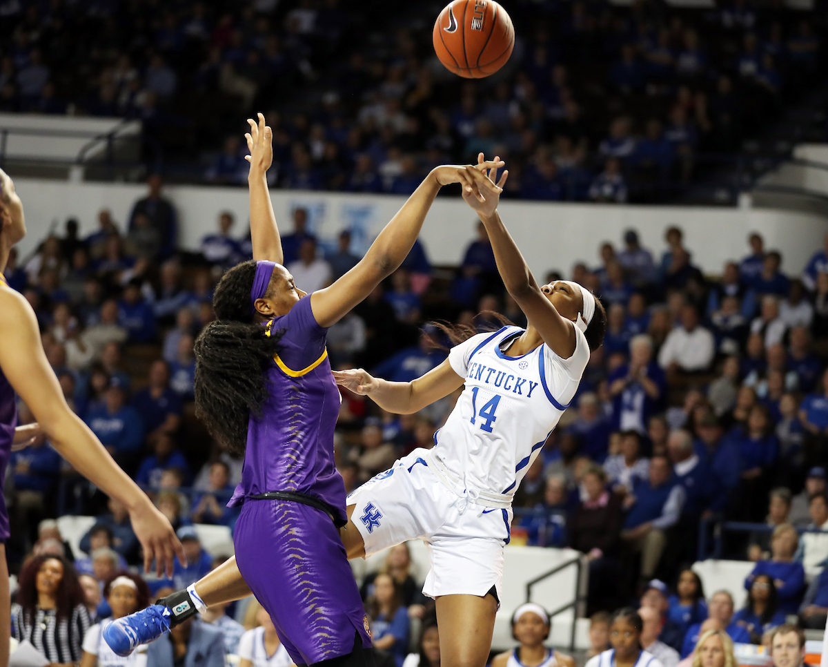 Tatyana Wyatt

The UK Women's Basketball team beat LSU on Senior Day on Sunday, February 24, 2019.

Photo by Britney Howard | UK Athletics