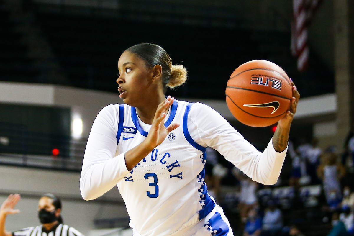 KeKe McKinney.

Kentucky falls to South Carolina 75-70.

Photo by Hannah Phillips | UK Athletics