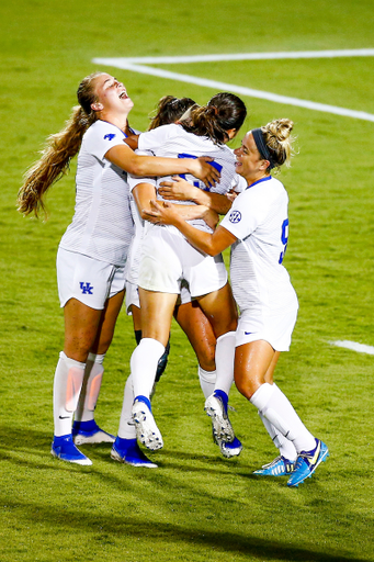 Celebration. 

WSOC vs BGSU

Photo by Eddie Justice | UK Athletics