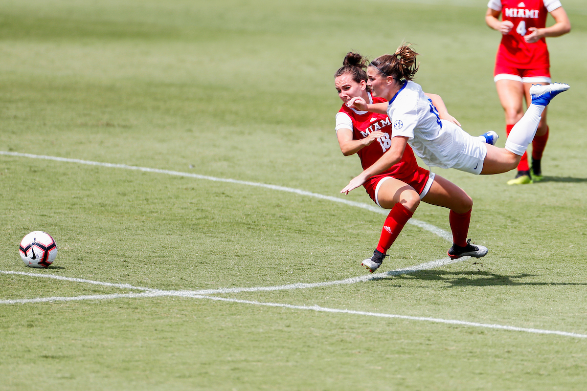 Caroline Newland.

UK beat Miami (OH) 3-0 on Senior Day.

Photo by Chet White | UK Athletics