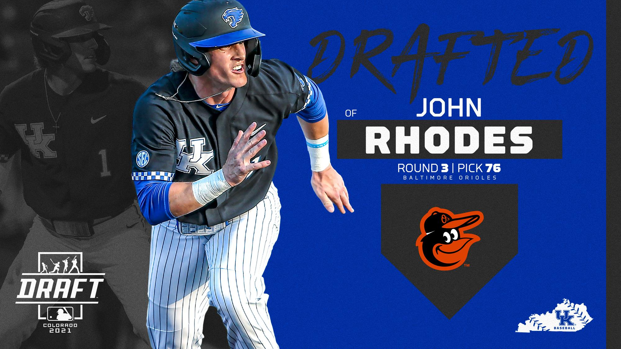 John Rhodes Selected in Third Round of 2021 MLB Draft