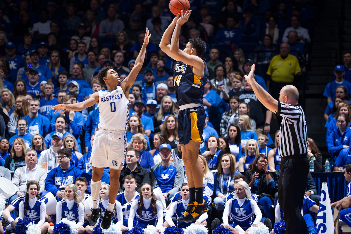 Quade Green.

Kentucky men's basketball beat UNCG 78-61 on Saturday in Rupp Arena.

Photo by Chet White | UK Athletics