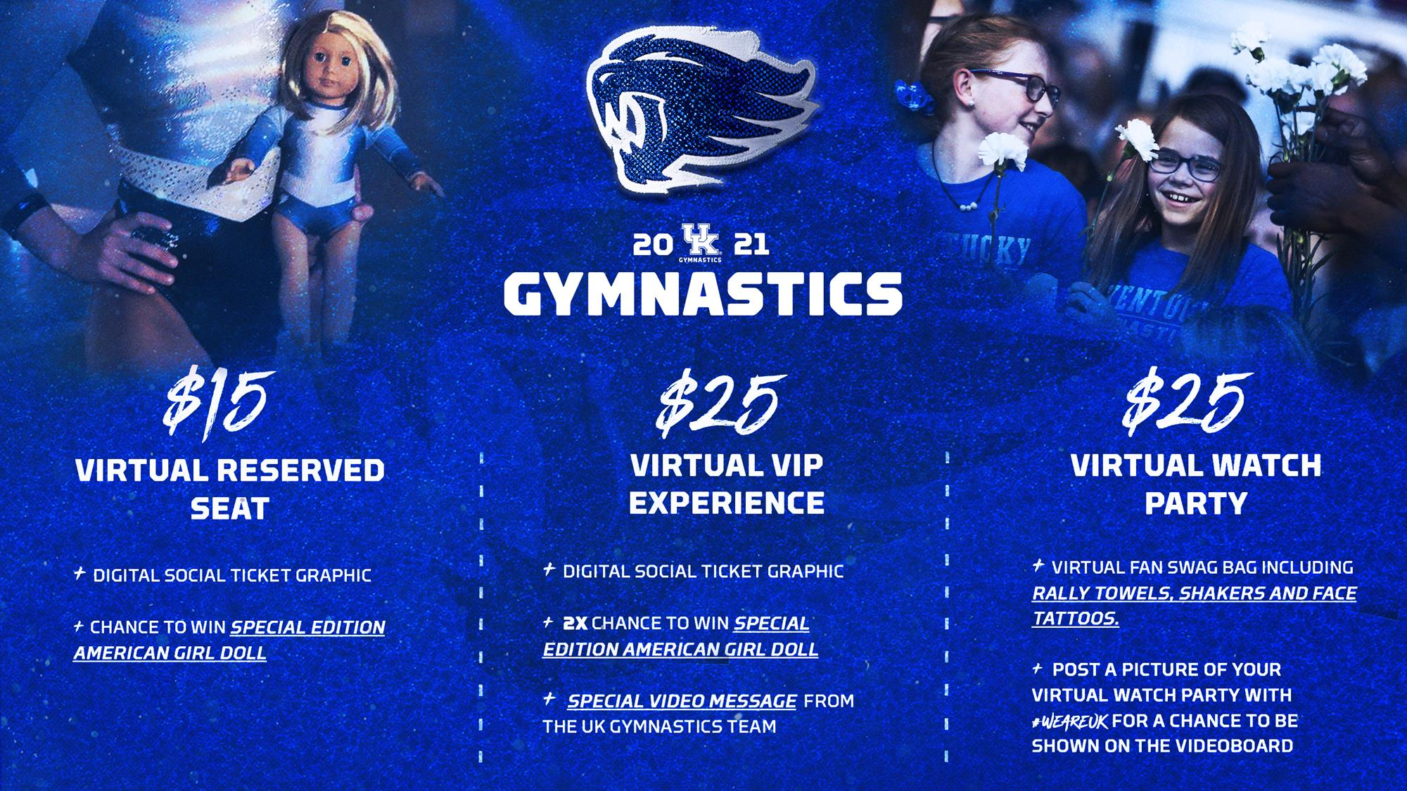 Kentucky Announces Gymnastics Virtual Sellout Campaign