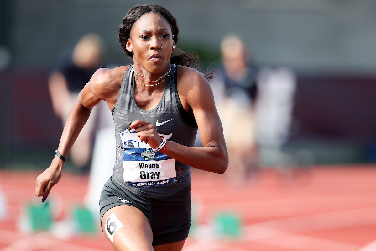 Kianna Gray.

Day two of the NCAA Track and Field Outdoor National Championships. Eugene, Oregon. Thursday, June 7, 2018.

Photo by Elliott Hess | UK Athletics