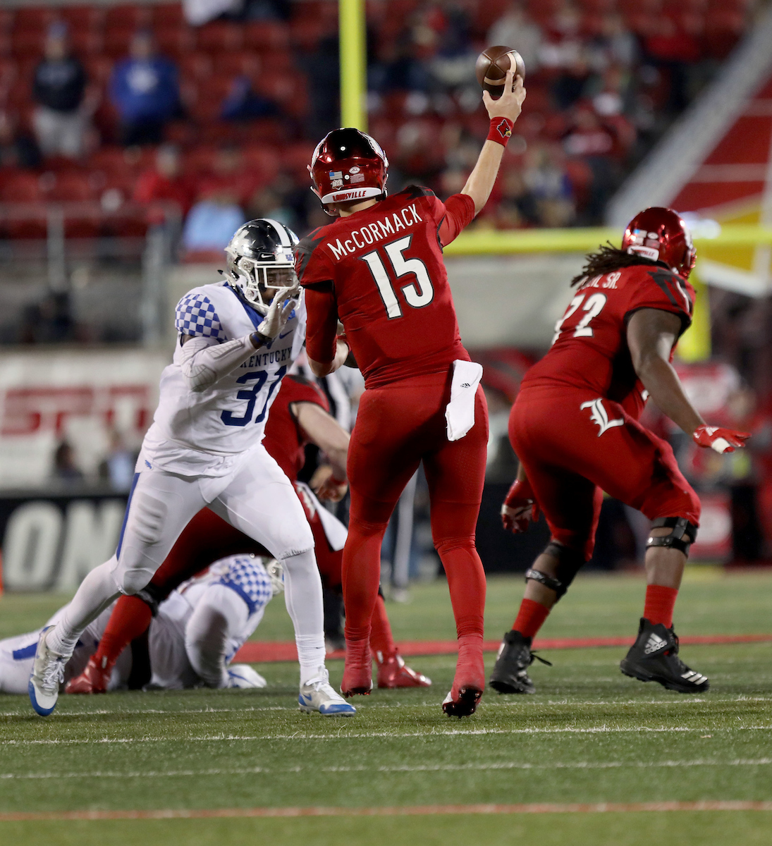 Jamar Watson

Kentucky Football beats Louisville at Cardinal Stadium 56-10.

Photo By Robert Burge l UK Athletics