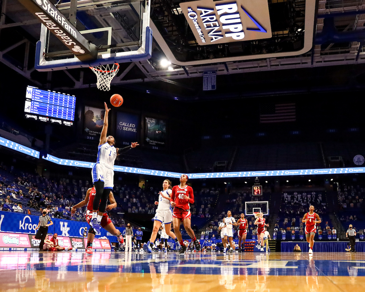 Robyn Benton. 

Kentucky beats Alabama 81-68.

Photo by Eddie Justice | UK Athletics