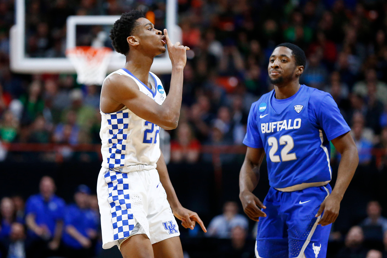 Shai Gilgeous-Alexander.

The University of Kentucky men's basketball team beat Buffalo 95-75 in the second round of the NCAA Tournament at Taco Bell Arena in Boise, ID.

Photo by Chet White | UK Athletics
