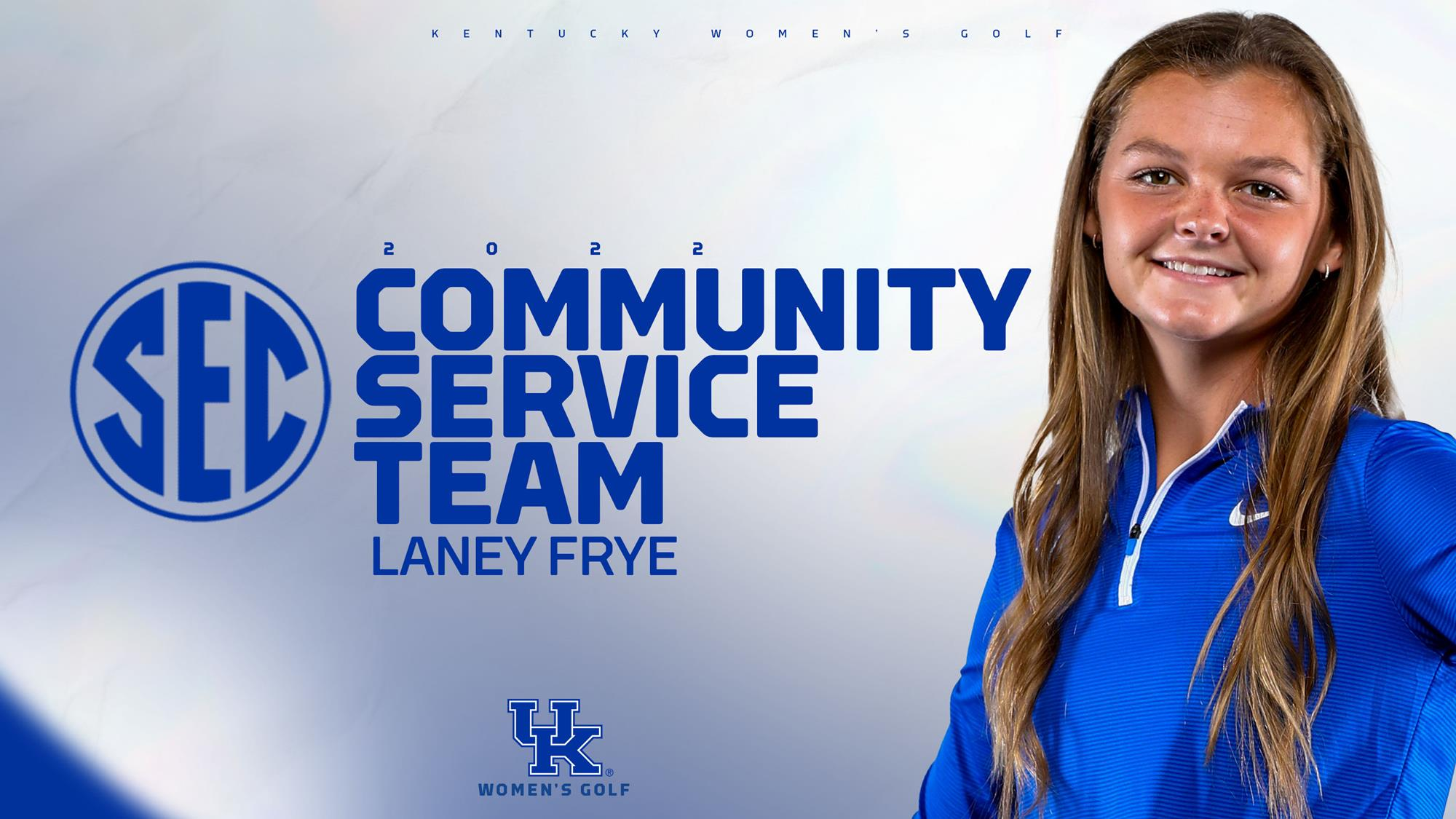 Frye Named to SEC Community Service Team