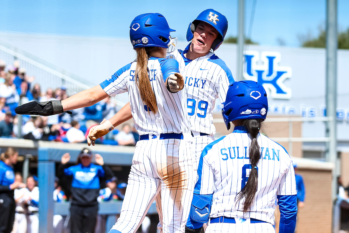 Kayla Kowalik. Celebration.

Kentucky beats Ole Miss 8-2.

Photo by Eddie Justice | UK Athletics