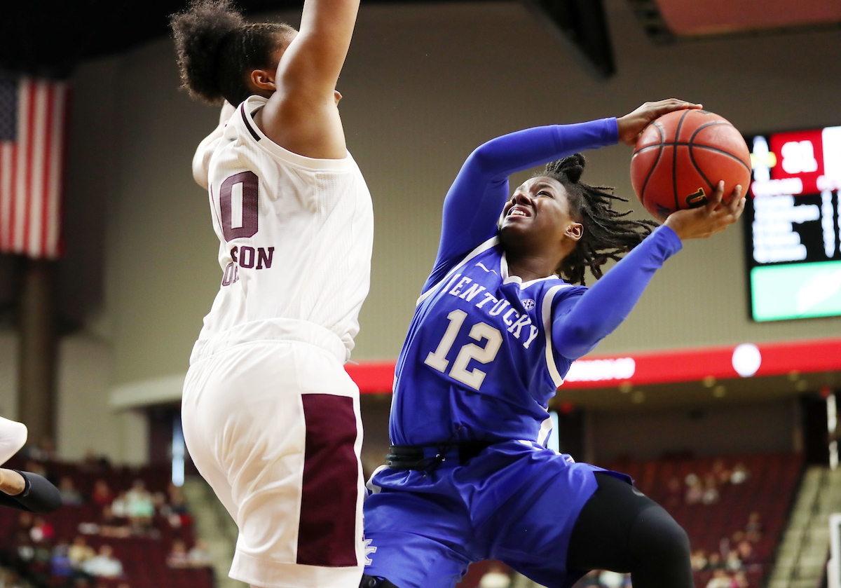 The UK Women's Basketball falls to Texas A&M. 
Photo by Hannah Phillips  | UK Athletics