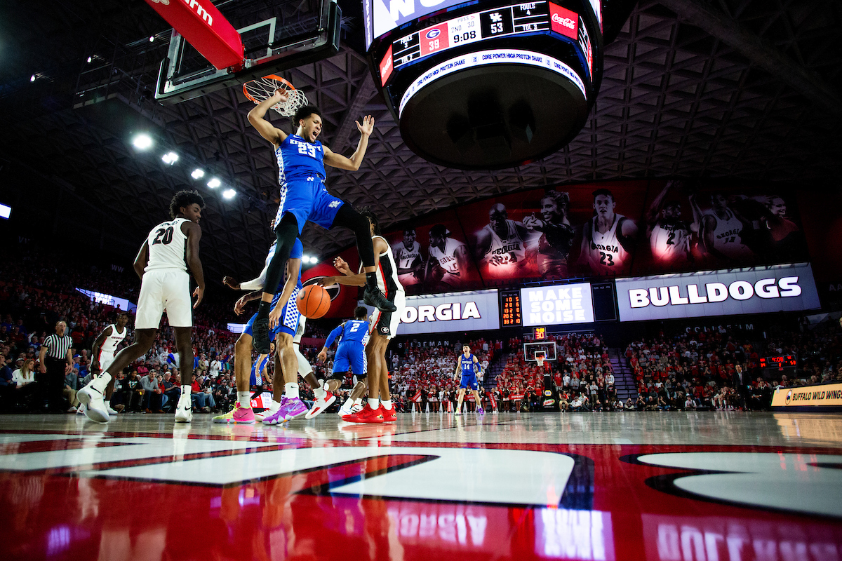 EJ Montgomery.

Kentucky beat Georgia 69-49 at Stegeman Coliseum in Athens, Ga., on Tuesday, January 15, 2019.

Photo by Chet White | UK Athletics
