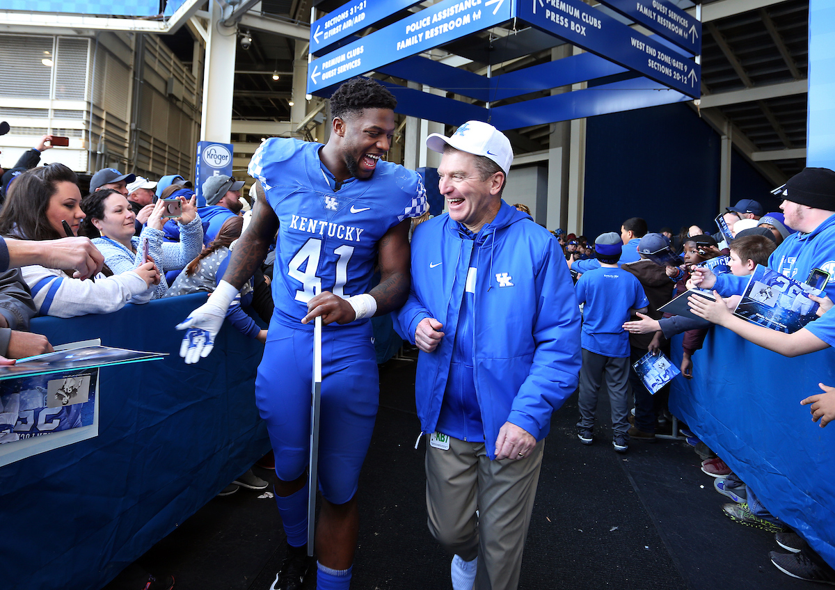 Josh Allen, Jim Madeleno


UK Football beats MTSU 34-23 on Senior Day at Kroger Field. 

Photo by Britney Howard | UK Athletics