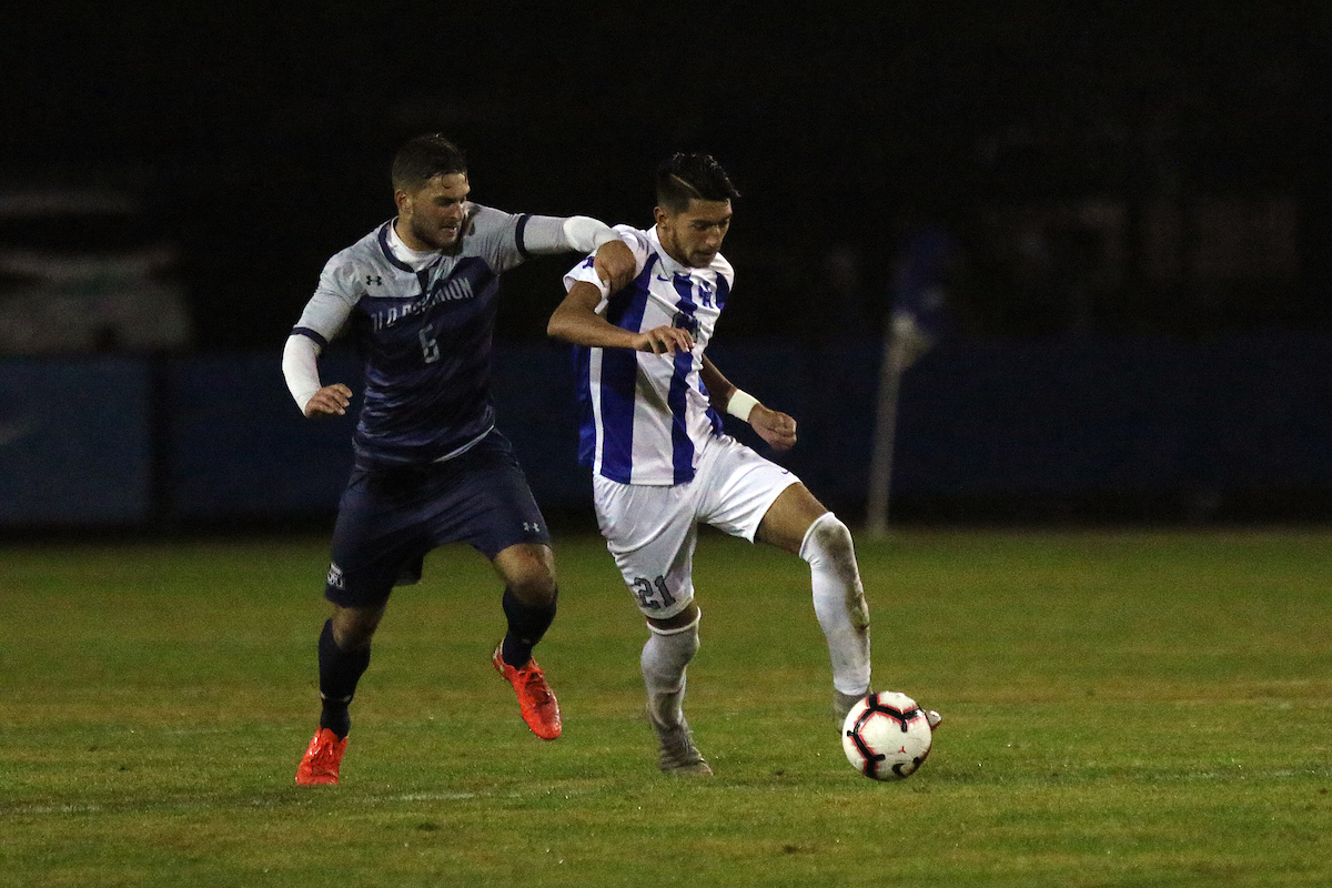 Kalil Elmedkhar.

UK men's soccer defeats ODU to win Conference USA on Friday, November 2nd, 2018 at The Bell in Lexington, Ky.

Photo by Alex Martens.