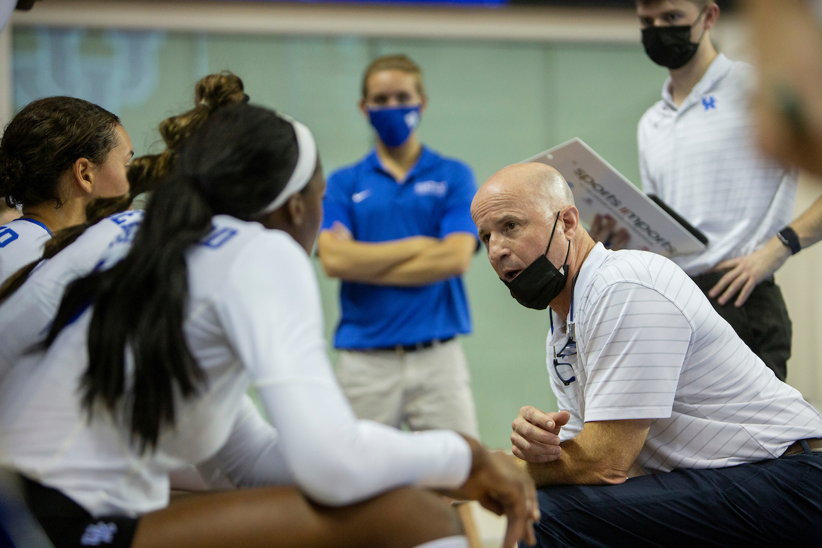 Coach Craig Skinner.

Kentucky loses to Creighton 0 - 3.

Photo by Sarah Caputi | UK Athletics