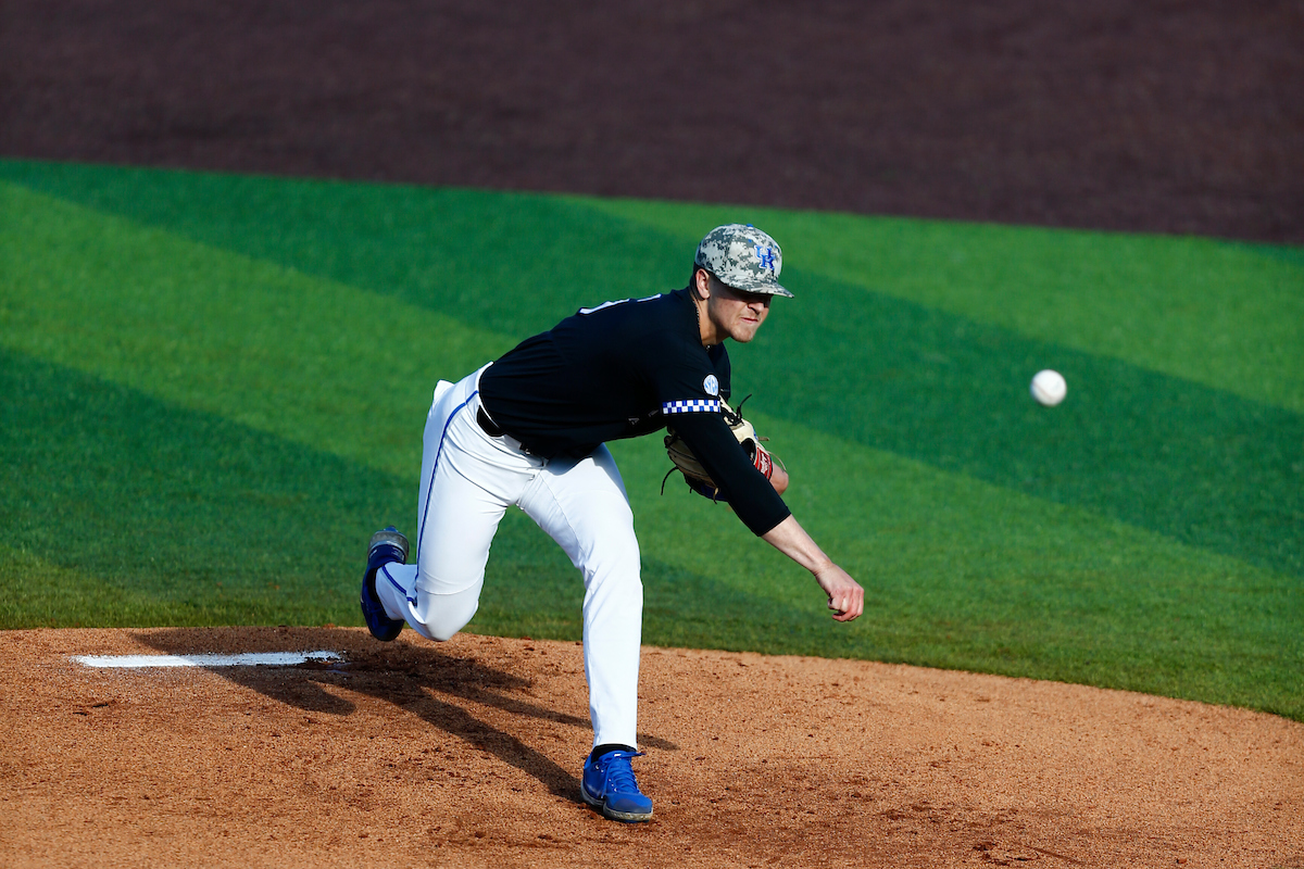 Cole Stupp. 

Kentucky falls South Carolina,12-6. 

Photo By Barry Westerman | UK Athletics