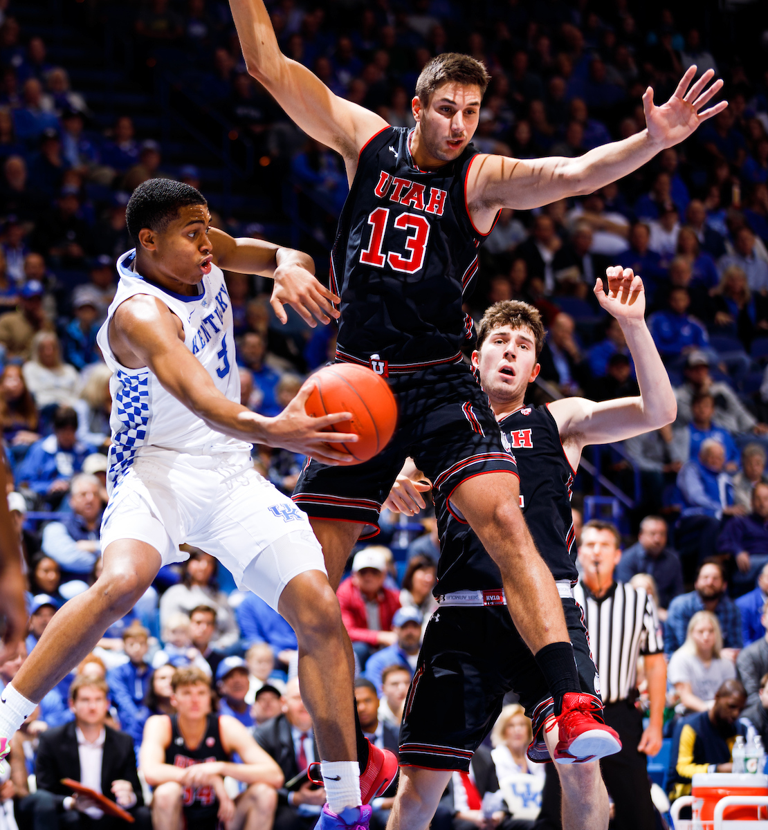 KELDON JOHNSON.

Kentucky beat Utah 88-61 on Saturday, December 15, 2018, in Lexington's Rupp Arena.


Photo by Elliott Hess | UK Athletics