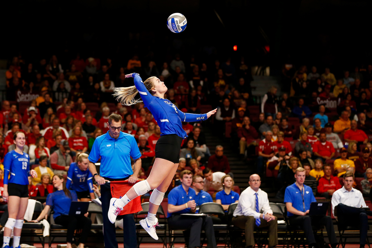 McKenzie Watson.

Kentucky falls to Nebraska 3-0 in the NCAA Volleyball Sweet 16 at The Maturi Pavillion in Minneapolis, MN, on Friday, December 7, 2018.

Photo by Chet White | UK Athletics