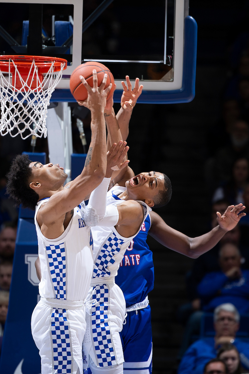 Nick Richards. Keldon Johnson.

Kentucky beat Tennessee State 77-62.

Photo by Chet White | UK Athletics