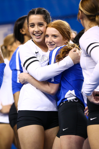 Celebration.

Kentucky Stunt blue and white scrimmage. 

Photo by Abbey Cutrer | UK Athletics