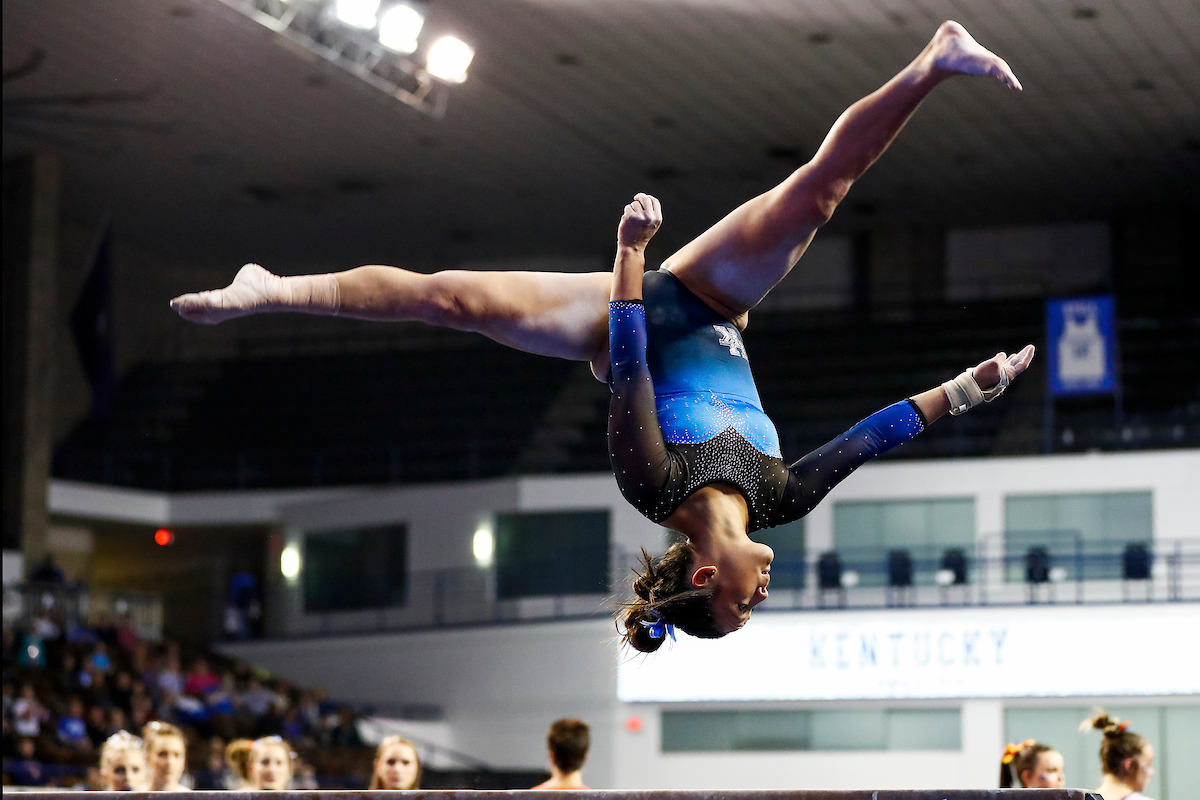 Aubree Rosa.

The UK gymnastics team hosted #11 Auburn at Memorial Coliseum.

Photo by Chet White| UK Athletics