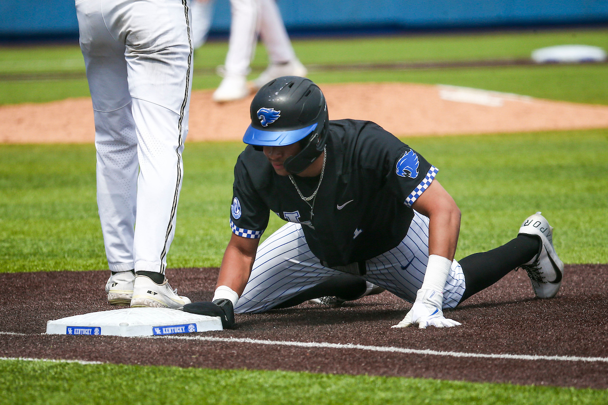Daniel Harris IV. 

Kentucky loses to Vanderbilt 3-5.

Photo by Sarah Caputi | UK Athletics