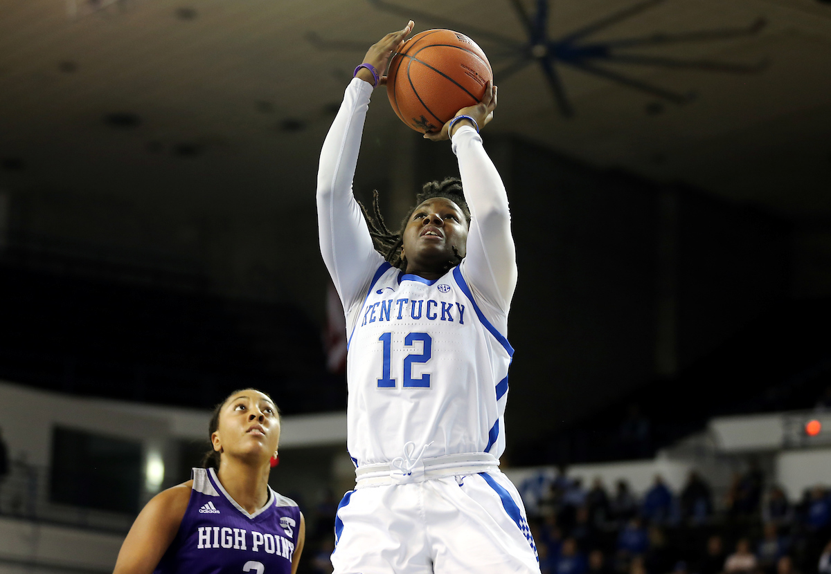 Amanda Paschal 


UK Women's Basketball beat High Point University 71-49 at Memorial Coliseum  on Sunday, November 18th, 2018.

Photo by Britney Howard  | UK Athletics
