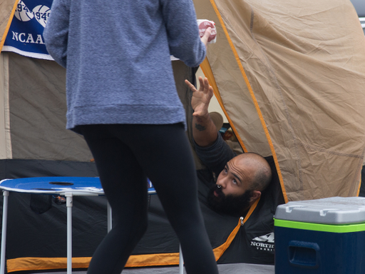 The volleyball team delivers breakfast to tent city at the Big Blue Madness campout on Friday, September 28th, 2018 outside of the Joe Craft Center.

Photos by Eddie Justice | UKAthletics