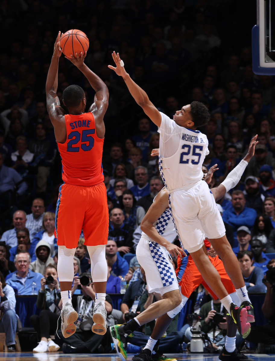 PJ Washington.

The University of Kentucky men's basketball team falls to Florida 66-64 on Saturday, January 20, 2018 at Rupp Arena in Lexington, Ky.

Photo by Elliott Hess | UK Athletics
