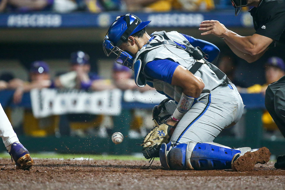 Devin Burkes.

Kentucky loses to LSU 6-11.

Photo by Sarah Caputi | UK Athletics