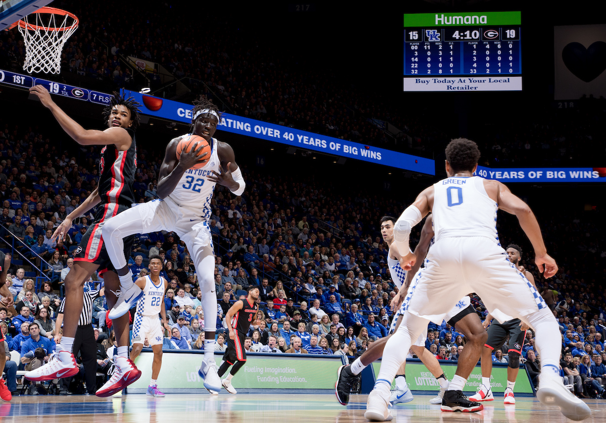 Wenyen Gabriel.

The University of Kentucky men's basketball team beat Georgia 66-61 on Sunday, December 31, 2017 at Rupp Arena in Lexington, Ky.

Photo by Elliott Hess | UK Athletics