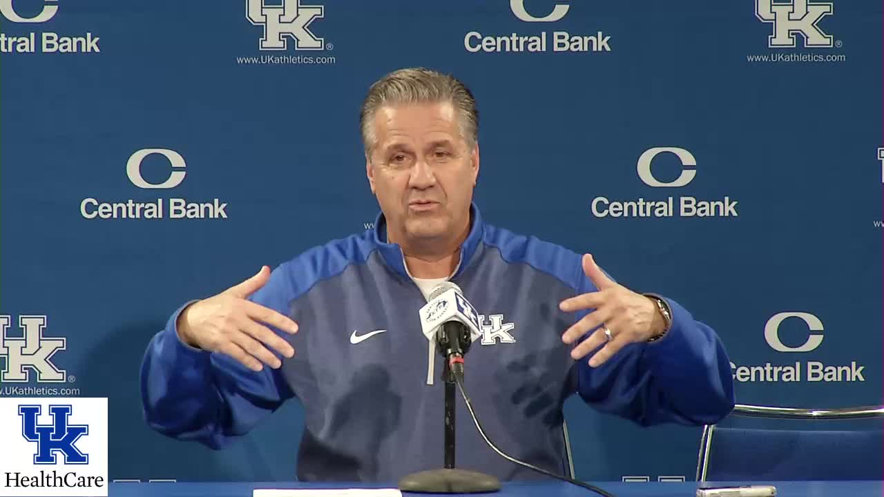 MBB: Coach Calipari - Blue-White Postgame