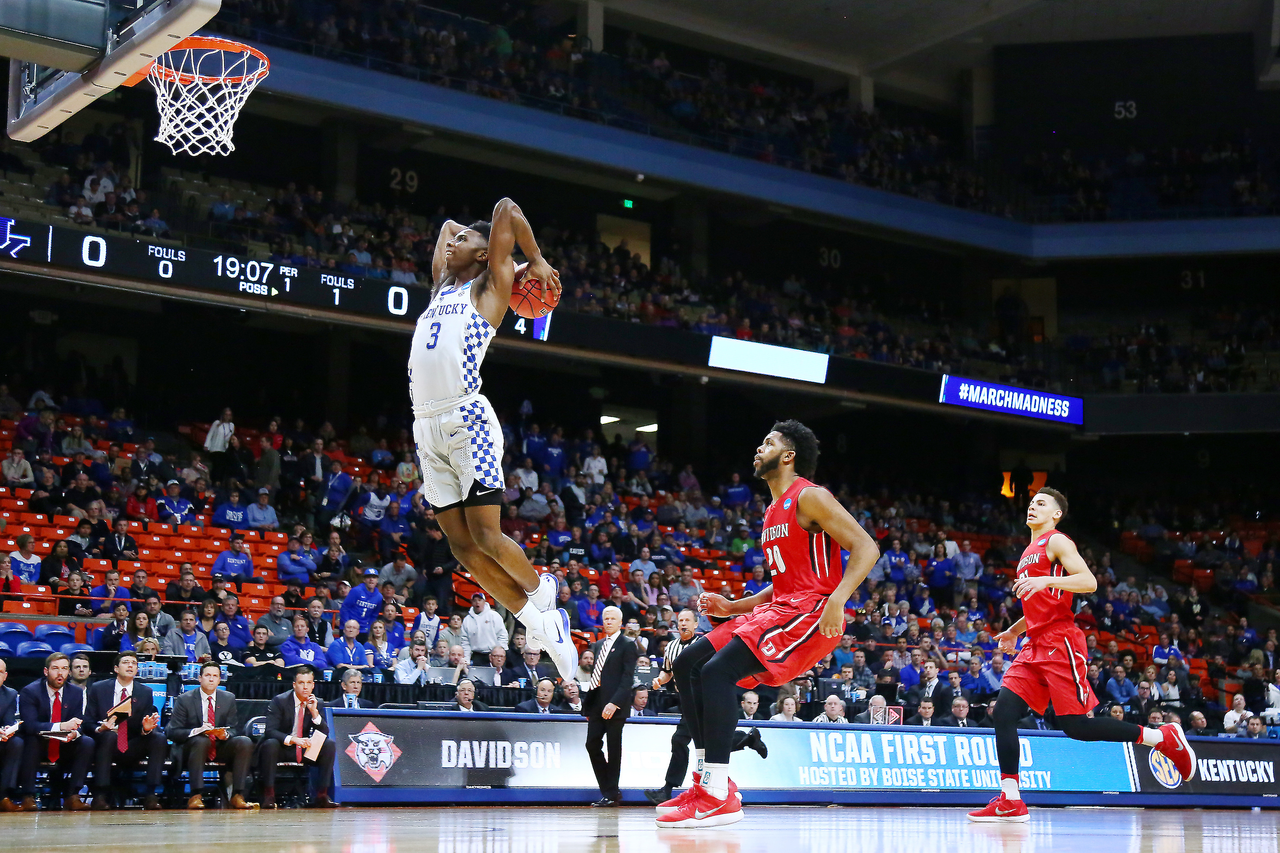 Hamidou Diallo.

Photos from the University of Kentucky men's basketball team beat Davidson 78-73 in the first round of the 2018 NCAA tournament on Thursday, March 15, 2018, at Taco Bell Arena in Boise, ID.

Photo by Chet White | UK Athletics