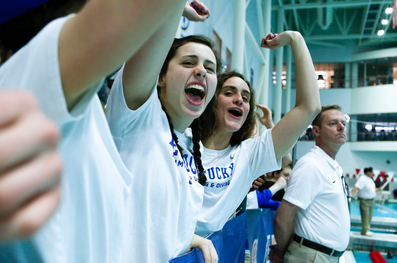 Photos from the afternoon portion of the final day of the 2019 SEC Swimming and Diving Championships in the Gabrielsen Natatorium at the University of Georgia in Athens, Ga., on Saturday, Feb. 23, 2019. (Casey Sykes)
